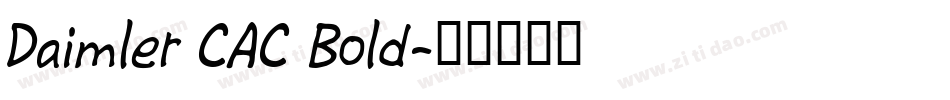 Daimler CAC Bold字体转换